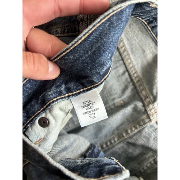 Nili Lotan Welder Patch Straight Leg Carpenter Jean Simon Wash 29 NWT - Picture 8 of 9